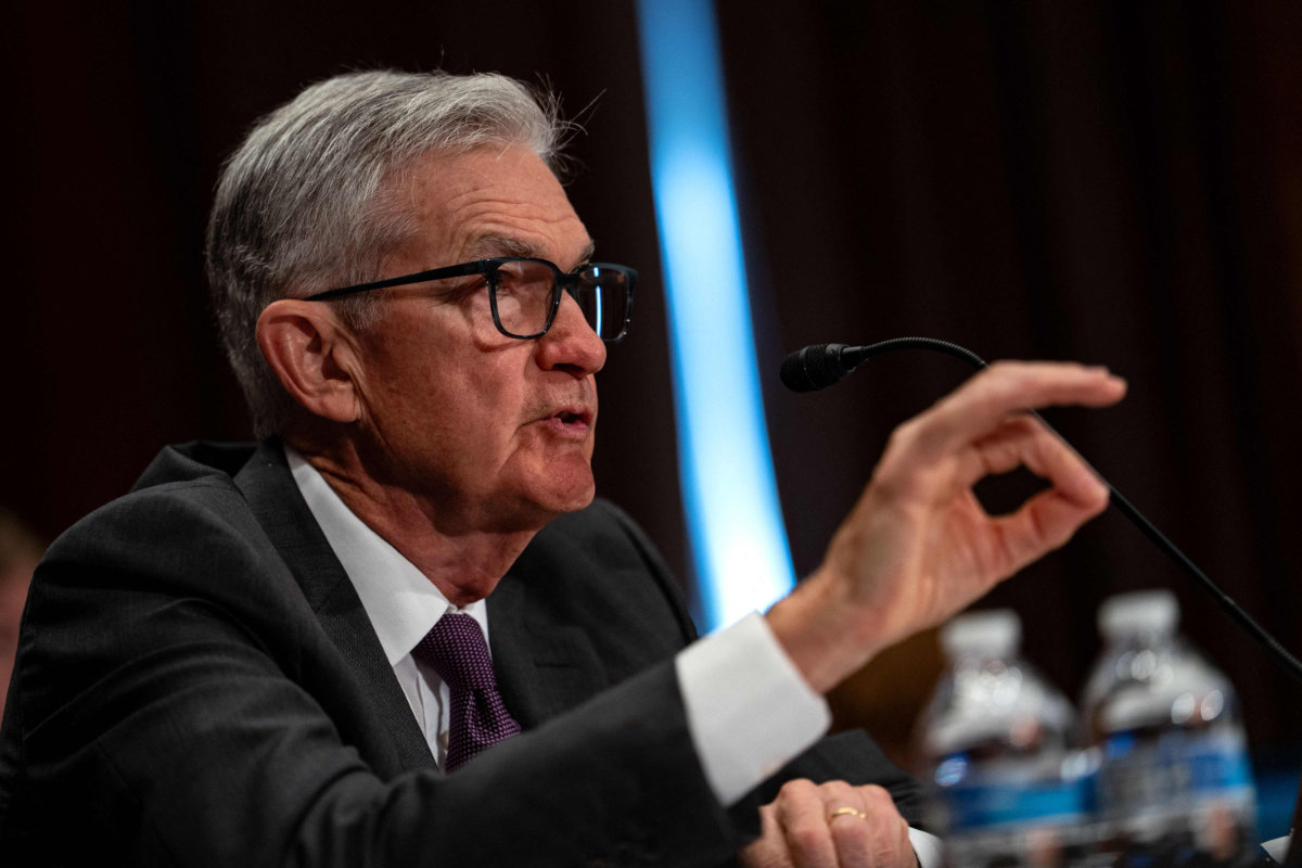 Fed Chair Jerome Powell testifies before the Senate Committee on Banking, Housing, and Urban Affairs during a hearing to "examine the Semiannual Monetary Policy Report to the Congress" on Capitol Hill on June 25, 2025 in Washington, DC. (Getty Images via AFP)