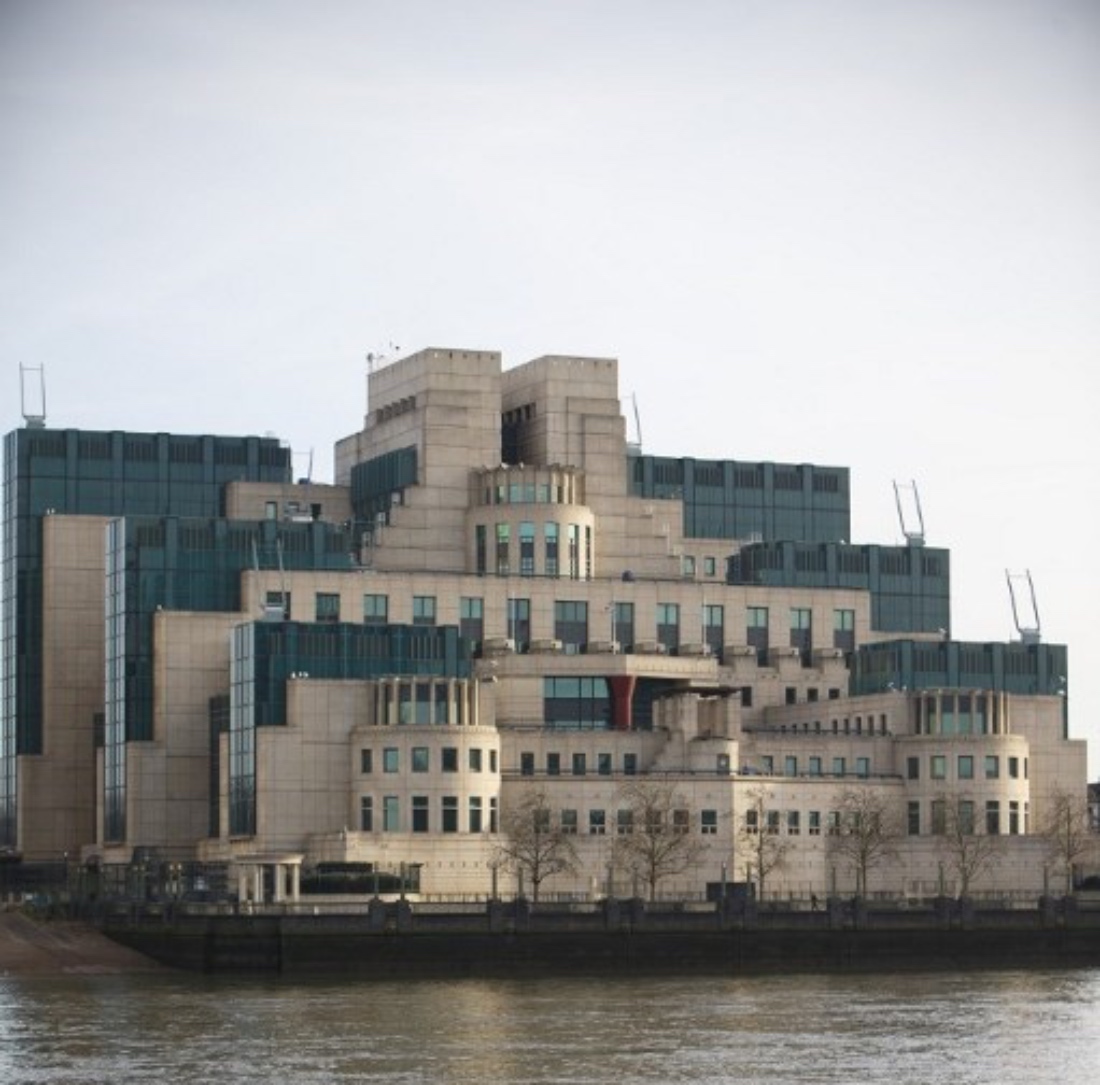 A general view of the British Secret Intelligence Service (SIS) also known as MI6's headquarters at Vauxhall Cross in London, UK. (AFP)