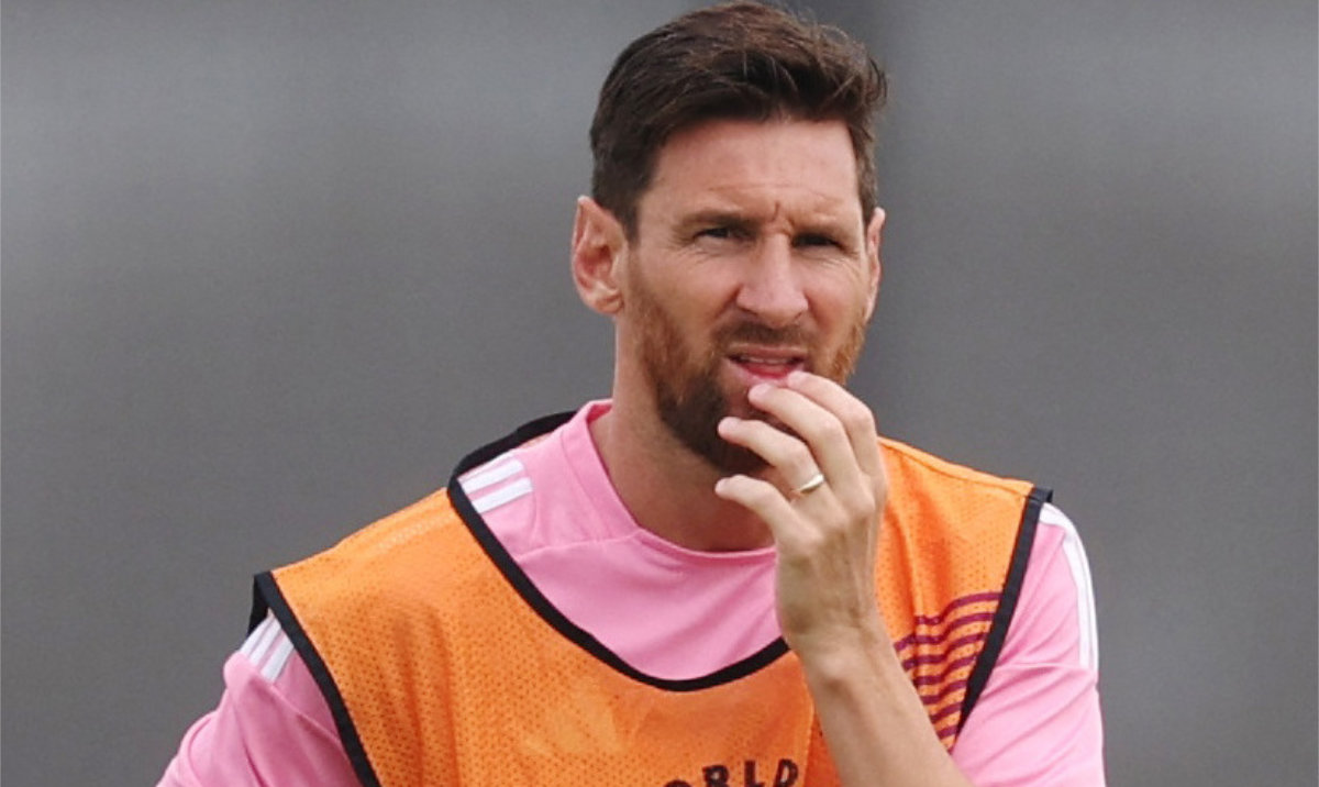 Inter Miami CF's Lionel Messi during training. (Reuters)