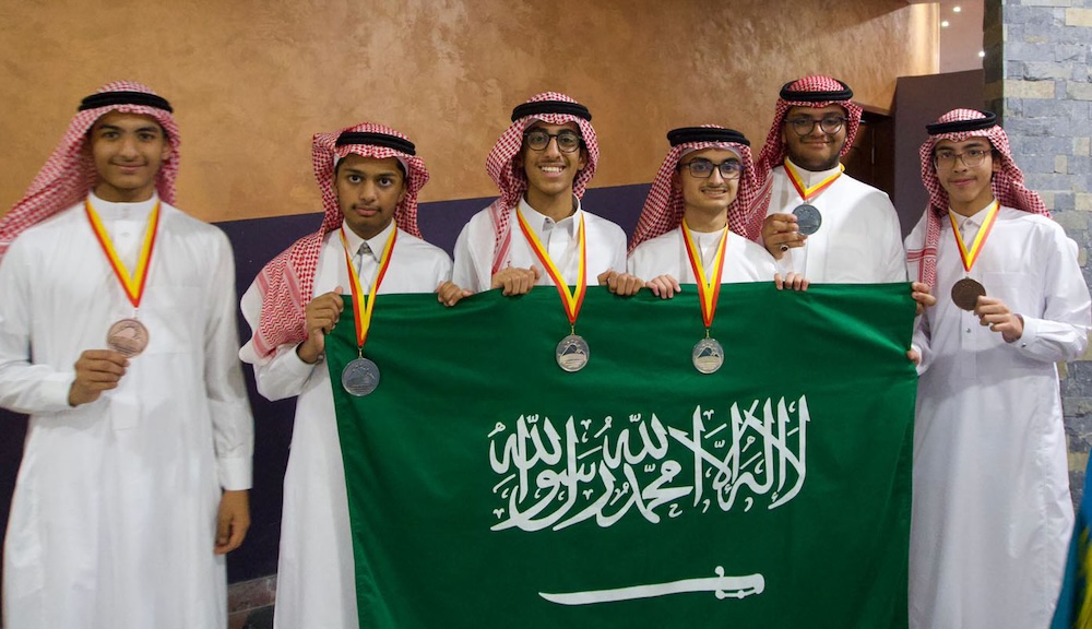 The Saudi team earned two gold, two silver, and two bronze medals, showing their strong performance internationally. (X: @mawhiba)
