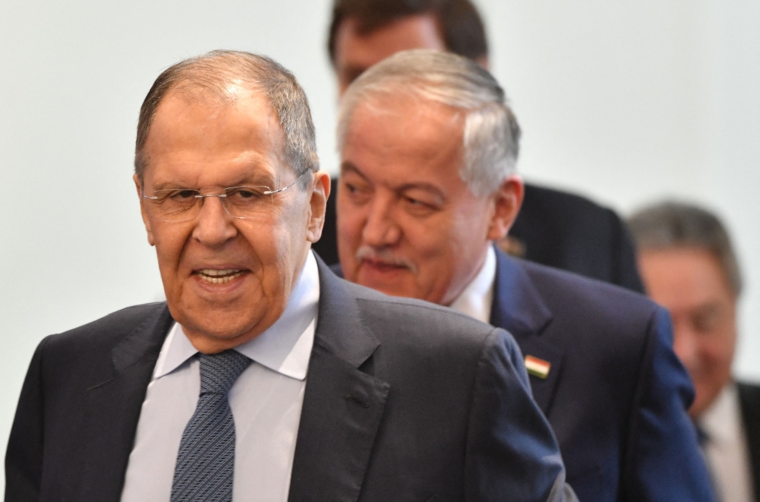 Russian Foreign Minister Sergey Lavrov attends the the summit of the Council of Foreign Ministers of the Collective Security Treaty Organization in Cholpon-Ata, Kyrgyzstan. (AFP)