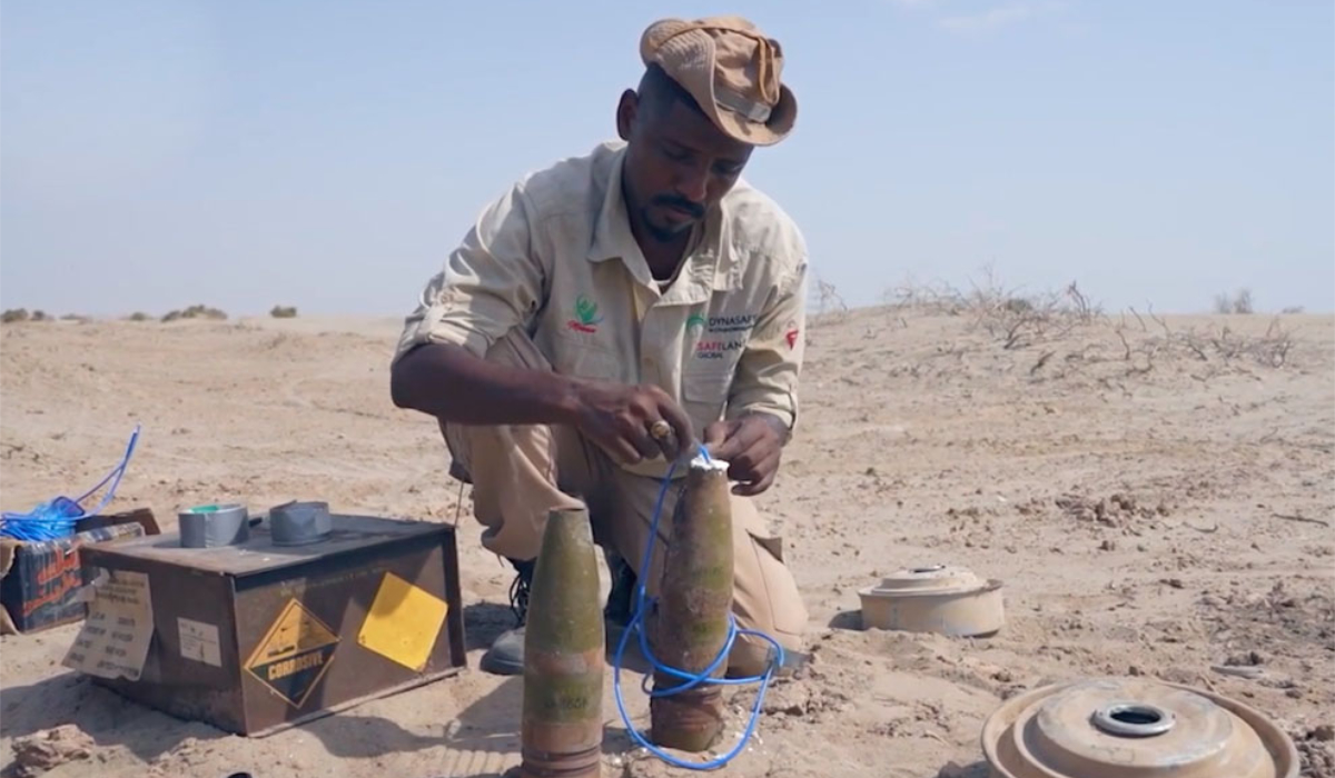 The explosives were planted indiscriminately and posed a threat to civilians, including children, women and the elderly. (Supplied/Project Masam)