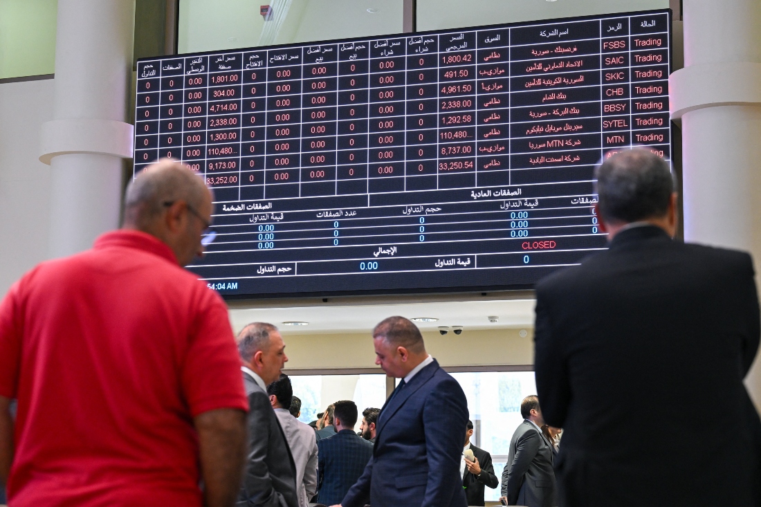 The world set a condition for the new #Syria to agree to become a normal country, and it did. (AFP)