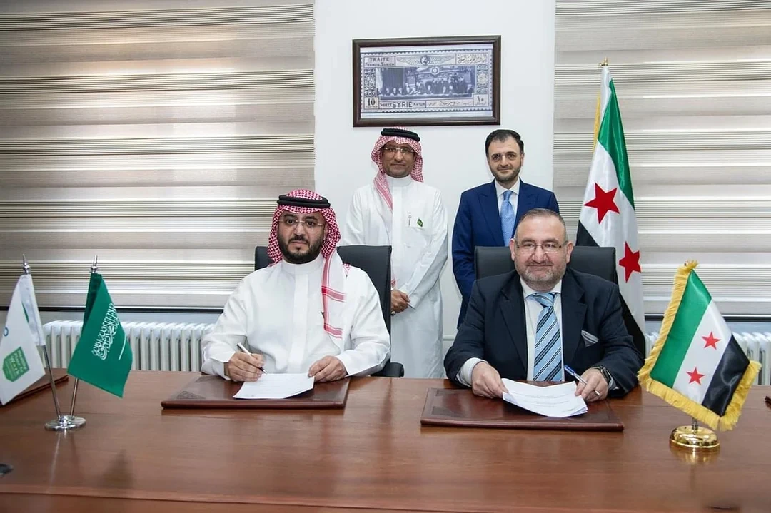 The agreement was signed by Syrian Minister of Telecommunications Abdul Salam Haykal and GO Telecom CEO Yahya bin Saleh Al-Mansour. X/@GOTelecomKSA
