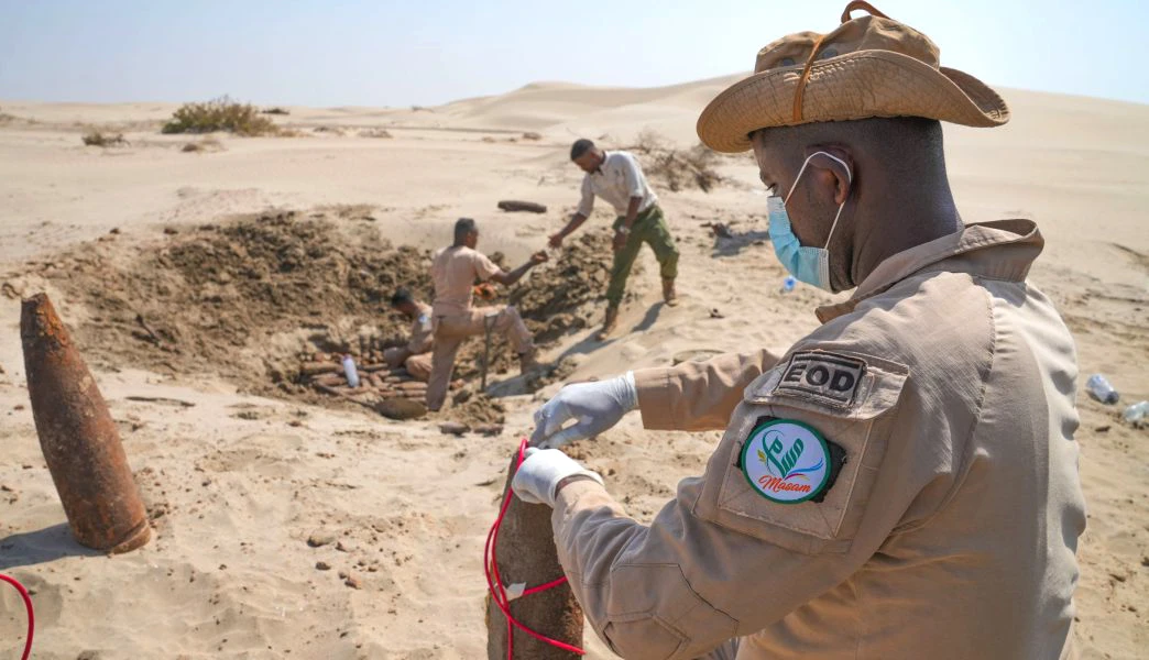 The demining operations took place in Marib, Aden, Jouf, Shabwa, Taiz, Hodeidah, Lahij, Sanaa, Al-Bayda, Al-Dhale and Saada. (Supplied/Project Masam)