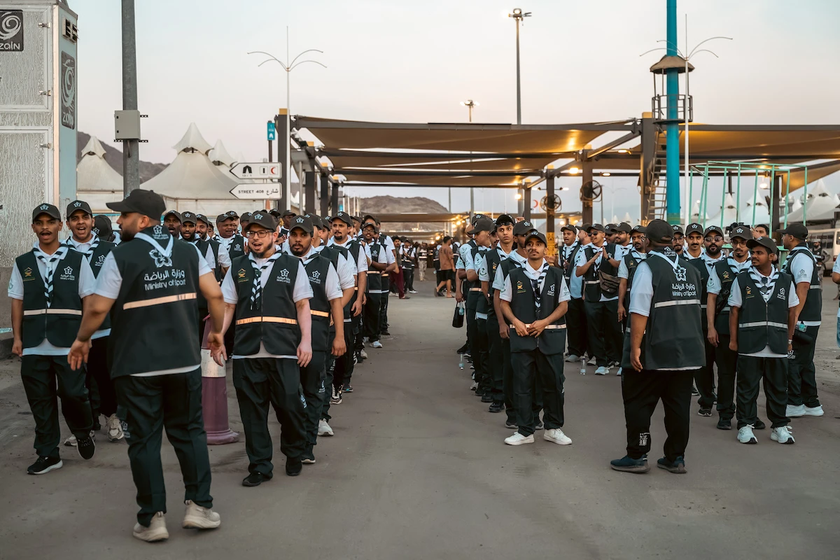 Scouts from the Ministry of Sports surveyed pilgrims' accommodation in Mina ahead of Hajj. (Supplied)