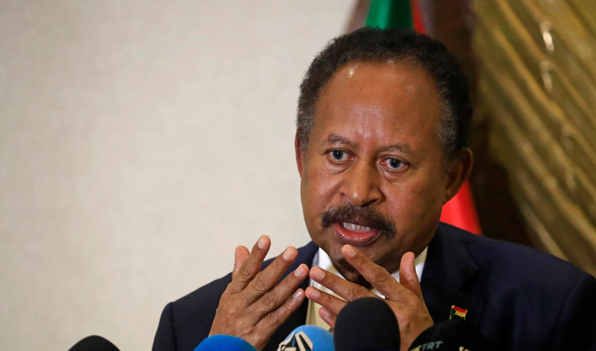 Sudan’s former prime minister Abdalla Hamdok. (AFP/File)