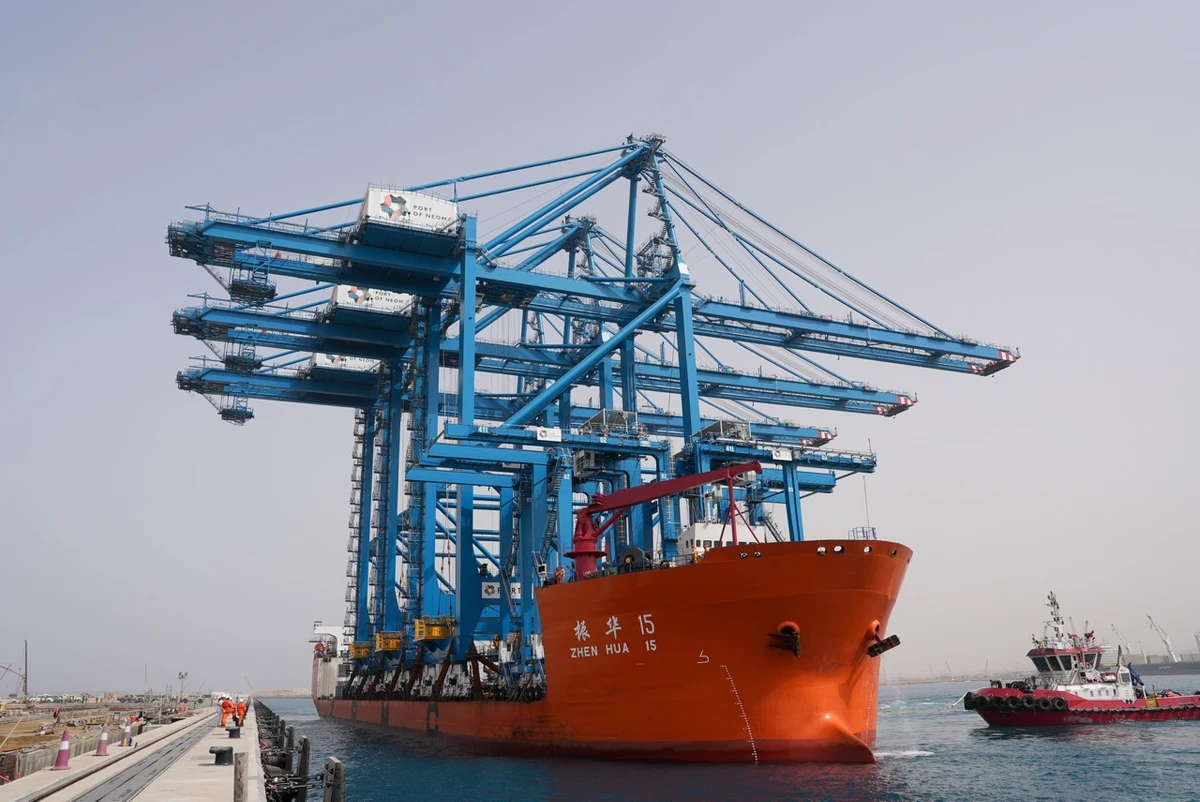 Saudi Arabia’s Port of NEOM installs 1st automated cranes, targets 2026 launch