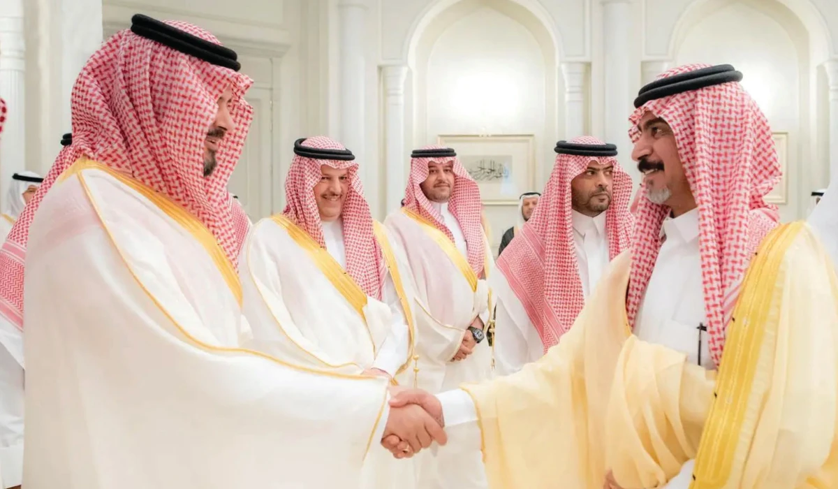 Prince Salman bin Sultan receives well-wishers celebrating Eid Al-Adha in Madinah. (Supplied)