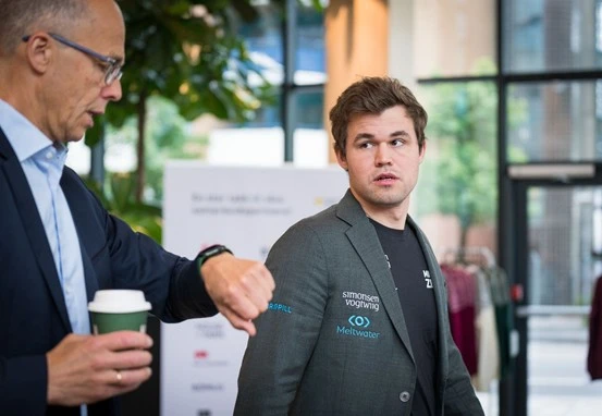 Magnus Carlsen lifted a record-extending seventh Norway Chess title. supplied