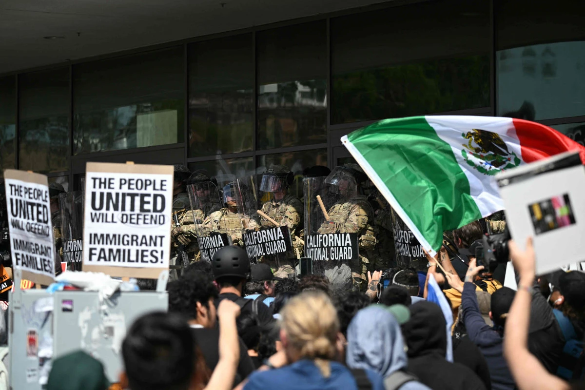 US deploys Marines to Los Angeles as police break up fourth day of protests