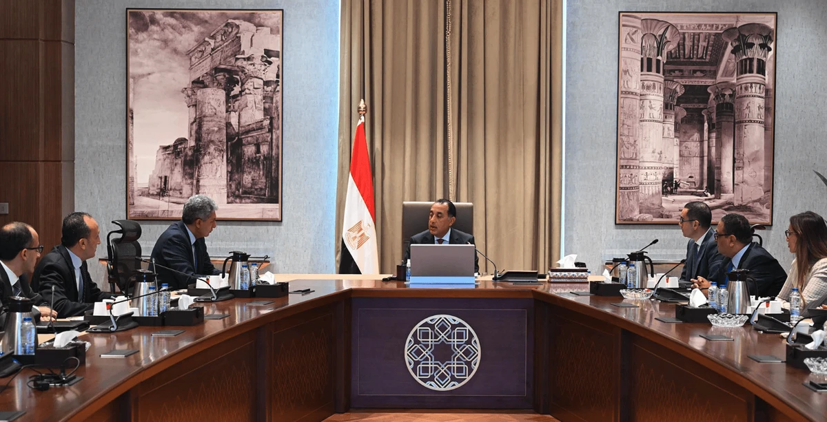 Egypt’s Prime Minister Mostafa Madbouly at a meeting of his cabinet. Facebook/Presidency of the Egyptian Council of Ministers