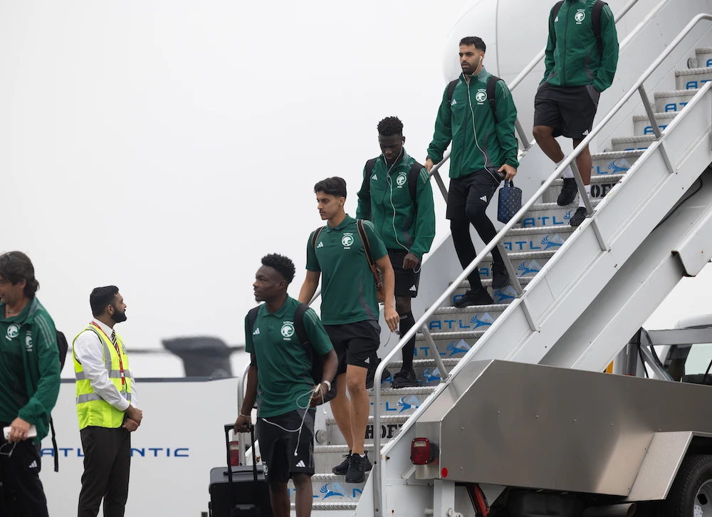 The Saudi national football team touched down in Los Angeles on Wednesday morning ahead of their participation in the 2025 CONCACAF Gold Cup, which kicks off on June 14 across the US. (Supplied)