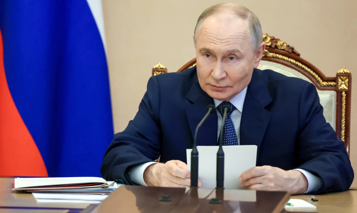 Russian President Vladimir Putin chairs a meeting on the key points of the state armament program for 2027-2036, at the Kremlin in Moscow, Russia June 11, 2025. (Reuters)