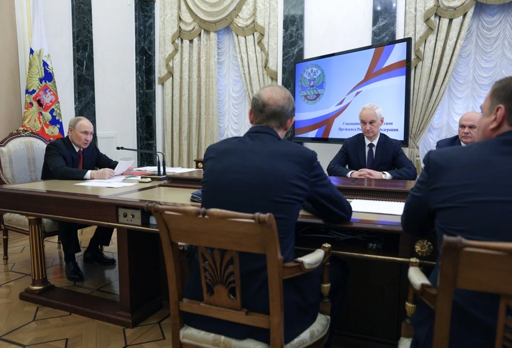 “But on the whole, I do not believe we are lagging behind on anything,” Putin was quoted as saying. (Sputnik/Reuters)