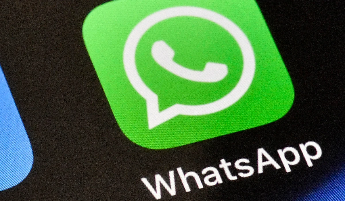 A WhatsApp icon is displayed on an iPhone, Nov. 15, 2018, in Gelsenkirchen, Germany. (AP)