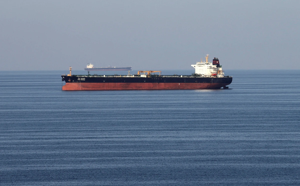 Oil tankers pass through the Strait of Hormuz, December 21, 2018. (Reuters)