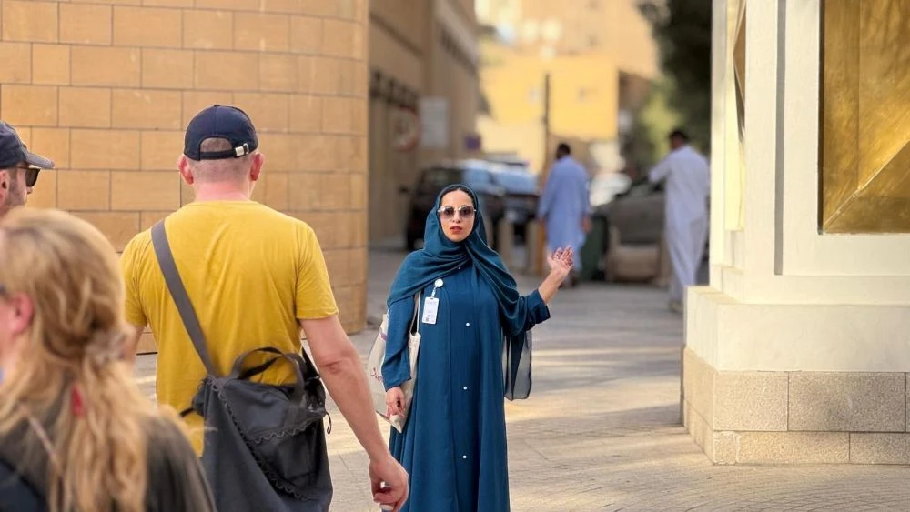 Fatimah Abusrair runs her tours on a voluntary tip-based model and combines historical facts with her personal experiences. (Supplied)