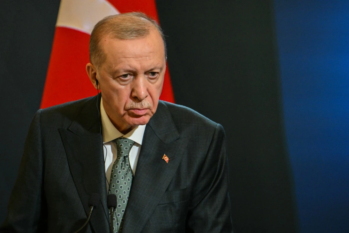 Turkish President Recep Tayyip Erdogan addresses a joint press conference in Rome, Italy. (File/AFP)