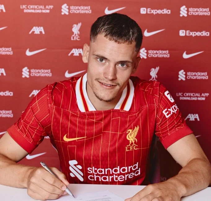 Liverpool delivered a huge statement of intent after winning the Premier League title by signing Germany star Florian Wirtz from Bayer Leverkusen on Friday. (X/@LFC)