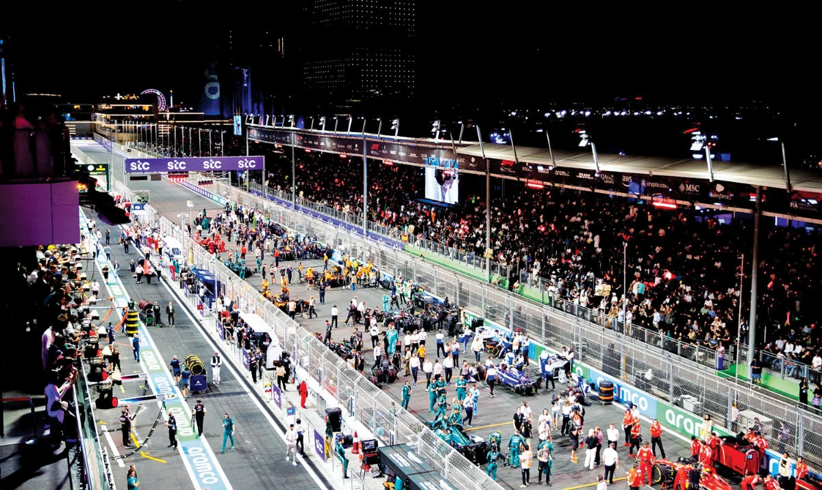 High-profile events such as the Formula 1 Grand Prix in Jeddah exemplify how international sporting platforms are being used to stimulate tourism and highlight the Kingdom’s economic transformation. (SPA)