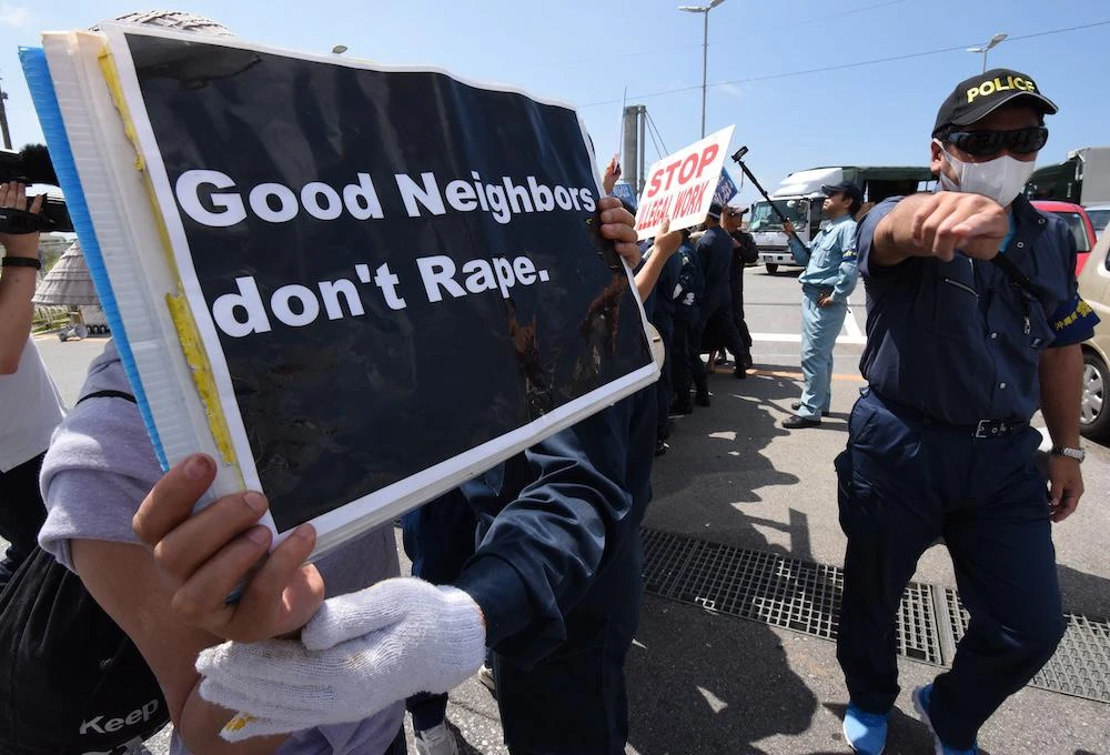 Relations between the US military personnel stationed in Okinawa and the local community have long been fraught, largely because of Americans being charged for various crimes committed on the Japanese island. (AFP file photo)
