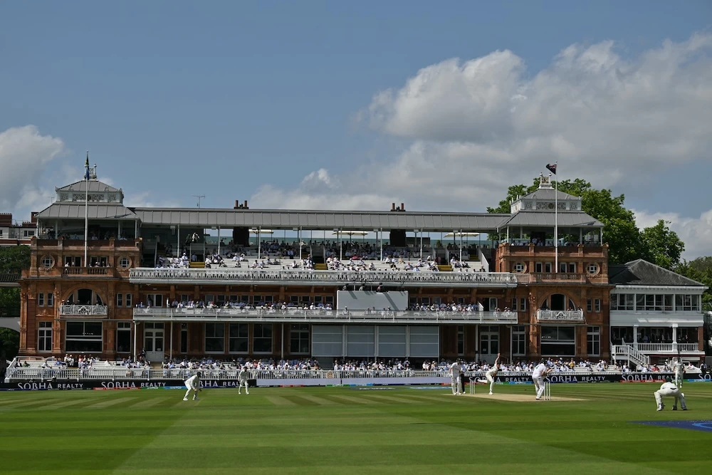 Above, Australia play against South Africa on day four of their ICC World Test Championship cricket final match at Lord’s cricket ground, in London, on June 14, 2025. (AFP)