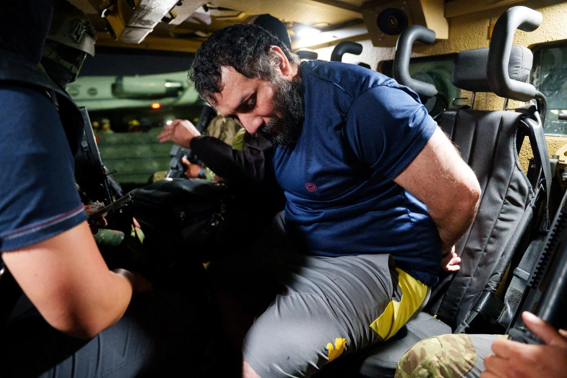 Adolfo Macias is also wanted by the United States on accusations of trafficking drugs and smuggling weapons. Macias would be extradited to the US to face prosecution. (Ecuadorean Armed Forces via Reuters)