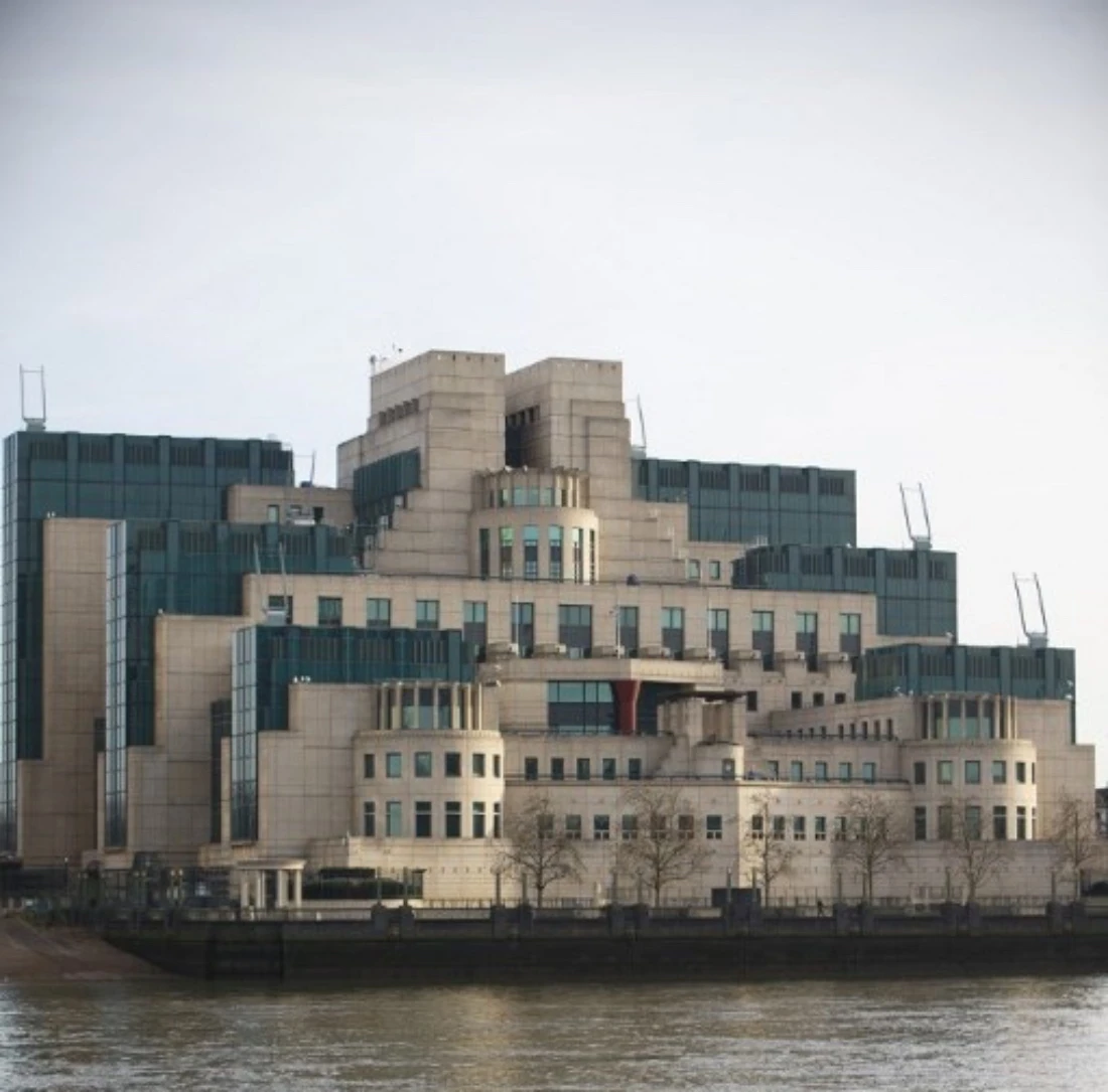 A general view of the British Secret Intelligence Service (SIS) also known as MI6's headquarters at Vauxhall Cross in London, UK. (AFP)