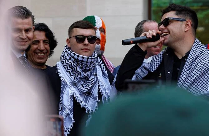 Irish rap group Kneecap set to play at Glastonbury despite criticism from politicians