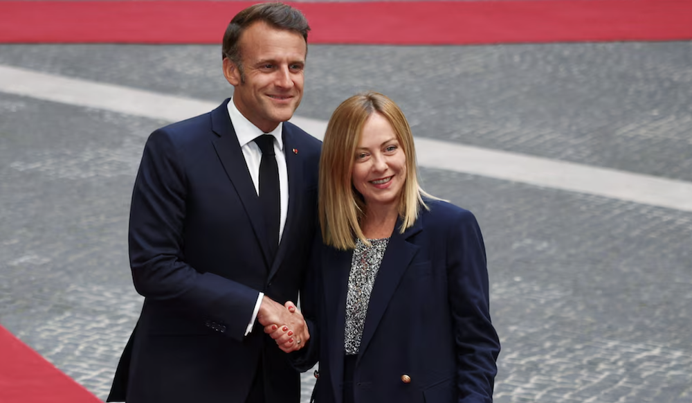 Should the Macron-Meloni reset hold, it could change the power equilibrium in Europe. (Reuters)