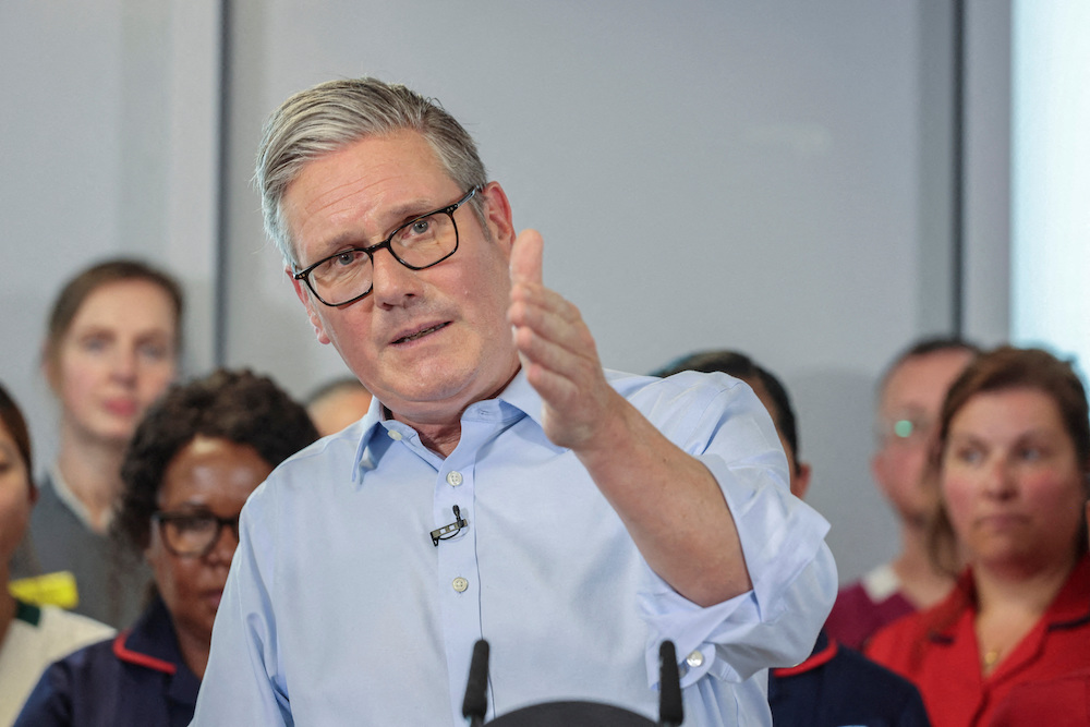 UK Prime Minister Keir Starmer has shown more leadership on the international stage than on the domestic one. (Reuters)