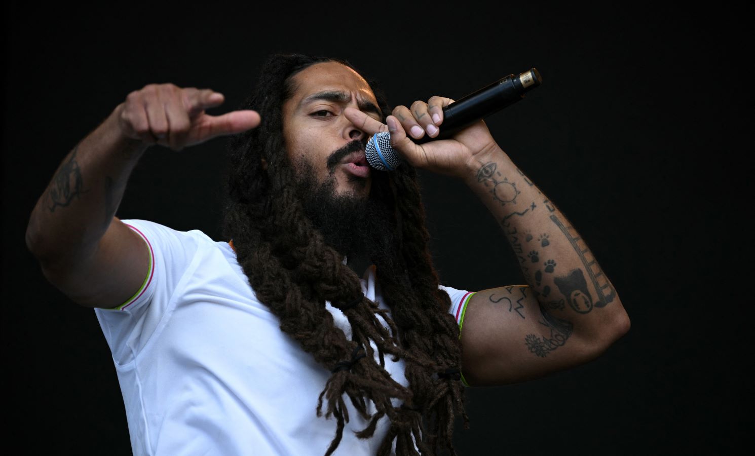 The US has revoked entry visas for members of British punk-rap duo Bob Vylan following their Glastonbury Festival set, during which frontman Bobby Vylan led the crowd in a controversial chant against Israel’s military. (AFP)
