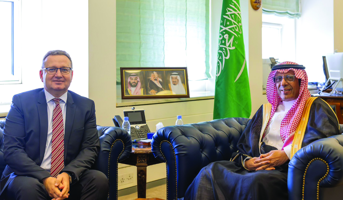 Abdulrahman Al-Rassi (R) and Sebastian Mitrachi in Riyadh. (Supplied)