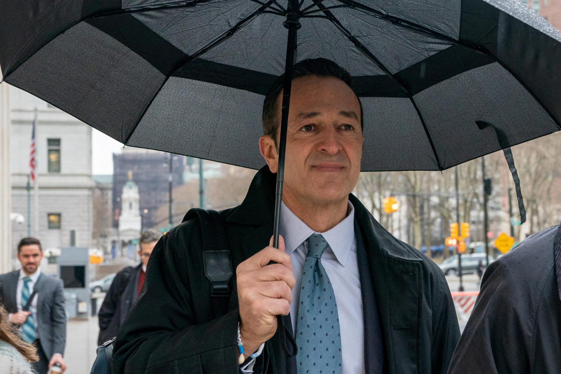 Hernan Lopez, former executive of 21st Century Fox and Full Play Group, arrives at Federal Court in Brooklyn New York City, on Jan. 19, 2023. (Reuters/File)