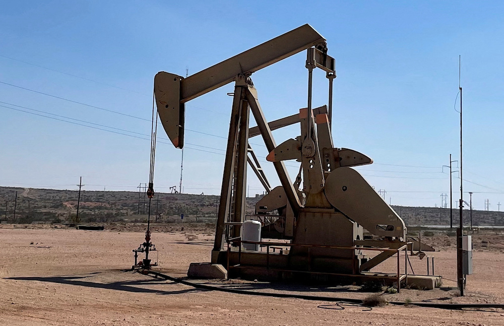 An oil pumpjack is pictured in the Permian basin, Loco Hills regions, New Mexico, US. File/Reuters