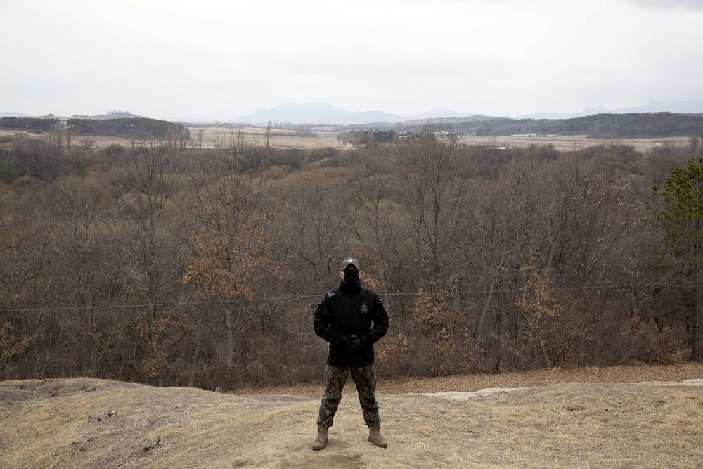 The Military Demarcation Line is the de facto border, which runs through the middle of the Demilitarized Zone – the border area separating the two Koreas, which is one of the most heavily mined places on earth. (AFP file photo)