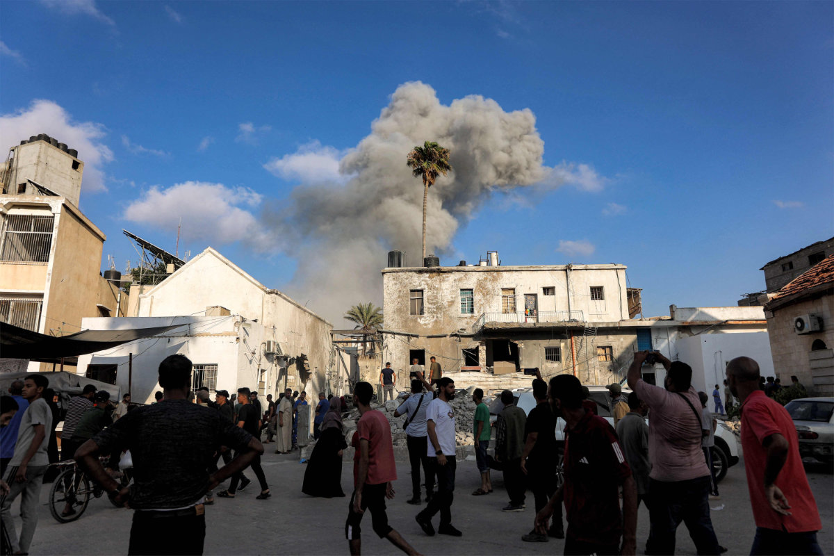 Smoke billows after an Israeli strike in Gaza City in the central Gaza Strip on July 2, 2025, amid the ongoing conflict between Israel and the Palestinian armed group Hamas. (AFP)