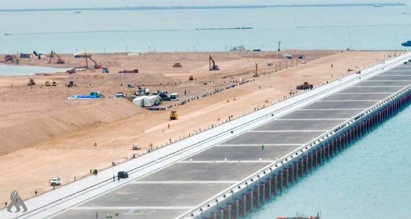 The progress on Iraq’s Grand Faw Port (pictured) and Baghdad Airport redevelopment aligns with the broader goals outlined in the country’s Vision 2030. Iraqi News Agency