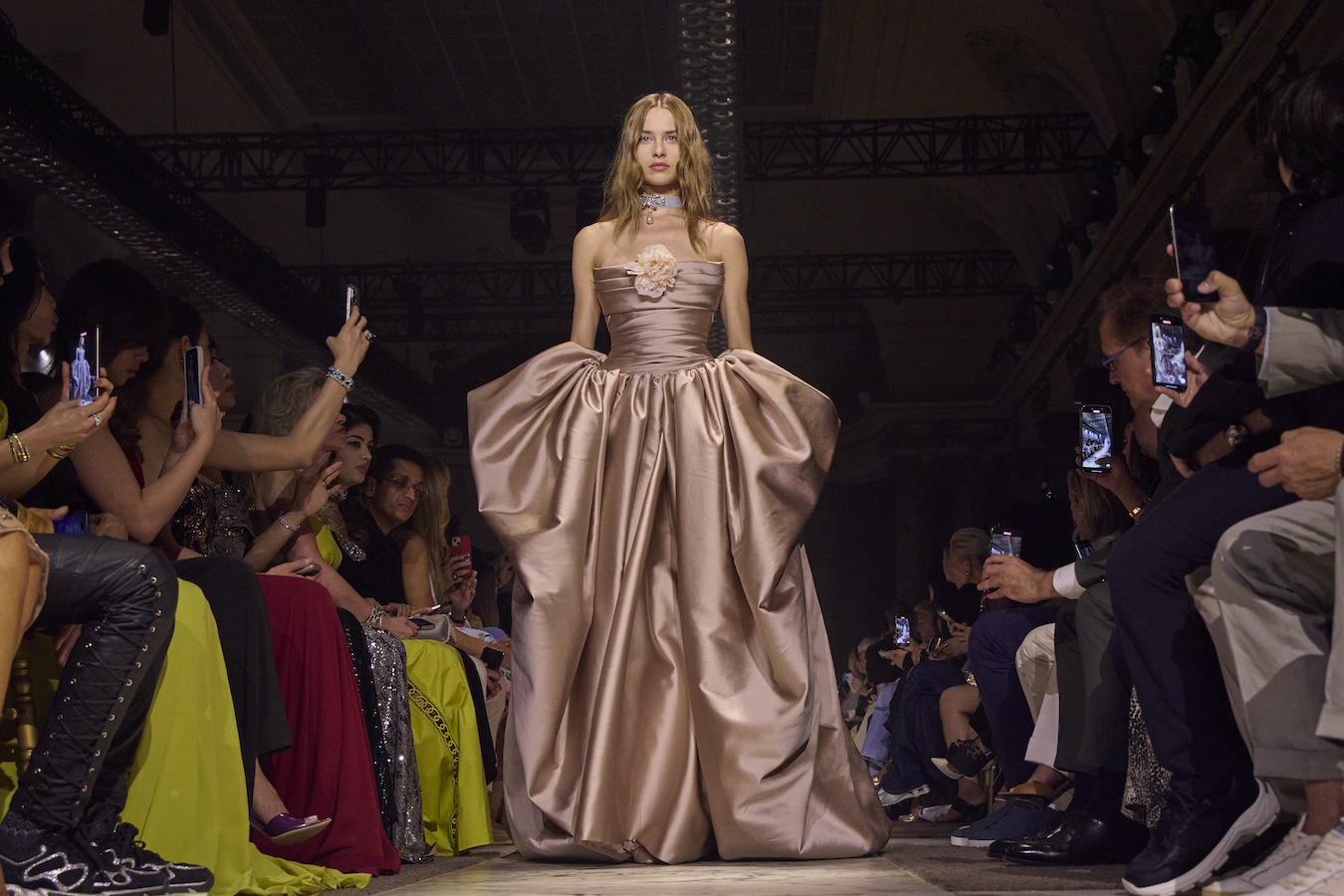 Elie Saab blends 19th-century romance with red carpet precision in fall couture