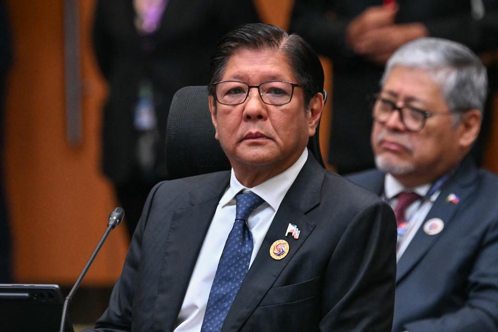 Philippine President Ferdinand Marcos Jr.’s overtures of to the US and defiant stand on China have riled Beijing, which has repeatedly accused Manila and Washington of trying to stoke tensions. (AFP)
