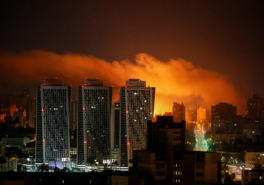 Russia has stepped up its drone attack on the Ukrainian capital Kyiv in recent days. (Reuters)