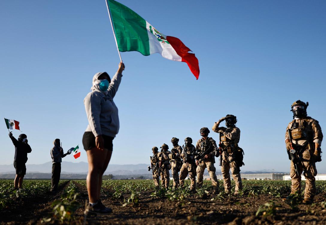 A farm worker has died after being injured during a raid by US immigration agents on a legal cannabis farm in California, his family said on Saturday. (AFP)