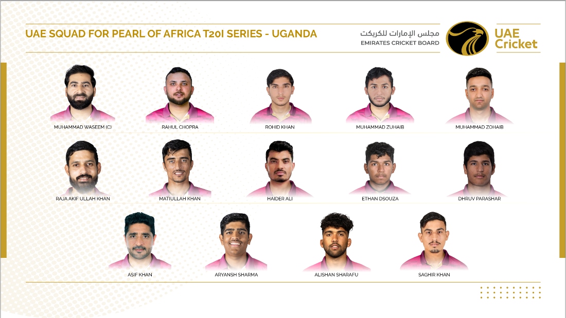 Muhammad Waseem leads UAE in Pearl of Africa T20I Series in Uganda