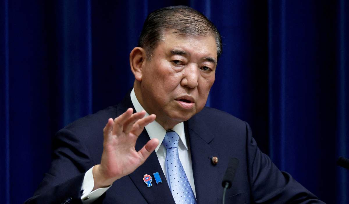 Shigeru Ishiba, Japan's Prime Minister, speaks during a press conference at the prime minister's official residence in Tokyo, Japan June 23, 2025. (REUTERS)