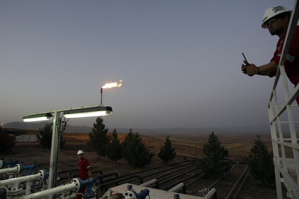 Iraq’s autonomous Kurdistan region has lucrative production-sharing deals, which allow international oil companies to rapidly recover costs and split profits between them and the government. (AFP file photo)