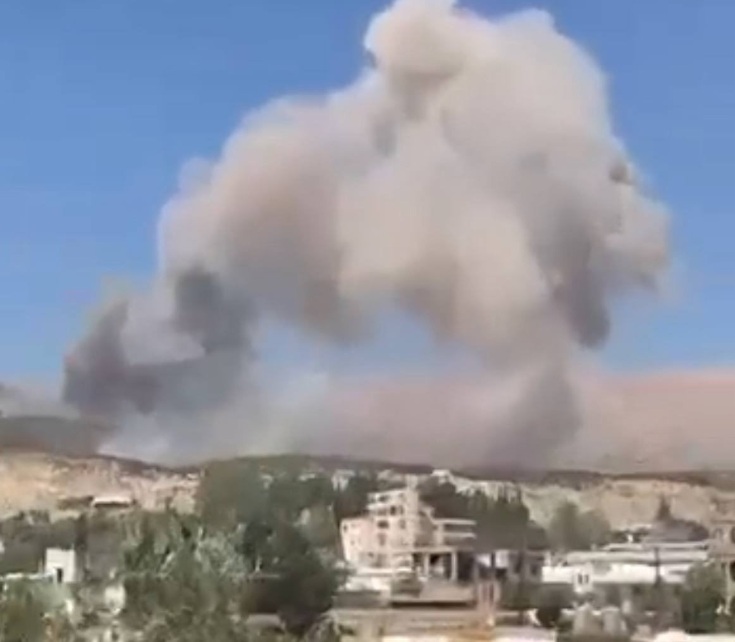 Israeli strikes on the Bekaa Valley in eastern Lebanon killed 12 people on Tuesday, Lebanese state media reported, as the Israeli army said it hit Hezbollah targets in the area. (X/@madfajy)