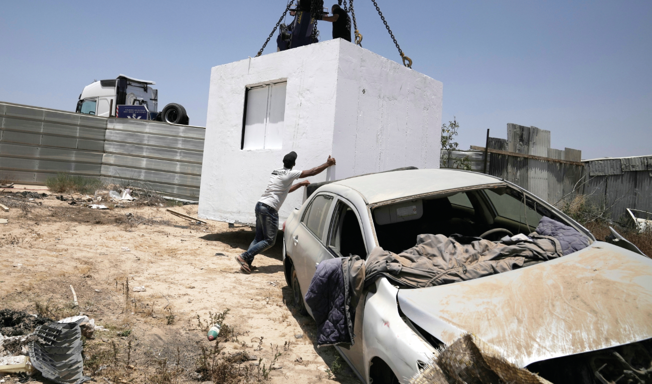 More than two thirds of the Bedouin have no access to shelters, says Huda Abu Obaid, executive director of Negev Coexistence Forum. (AP)
