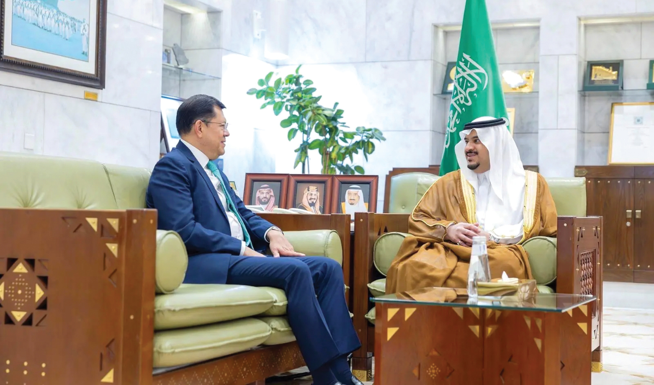 The ambassador visited to say farewell on completion of his tenure in the Kingdom. (SPA)