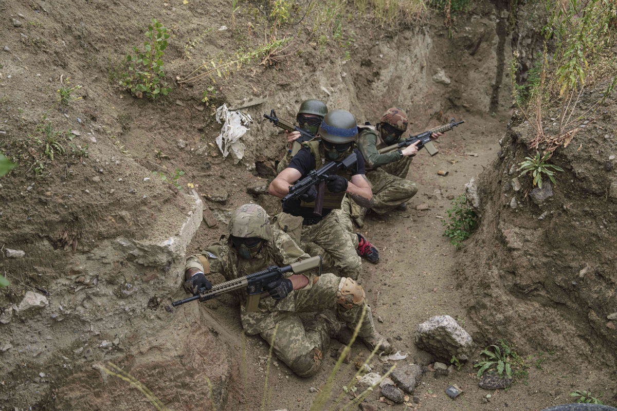 A chronic shortage of manpower and ammunition has forced Ukrainian forces to focus on holding ground rather than launching counteroffensives. (AP)